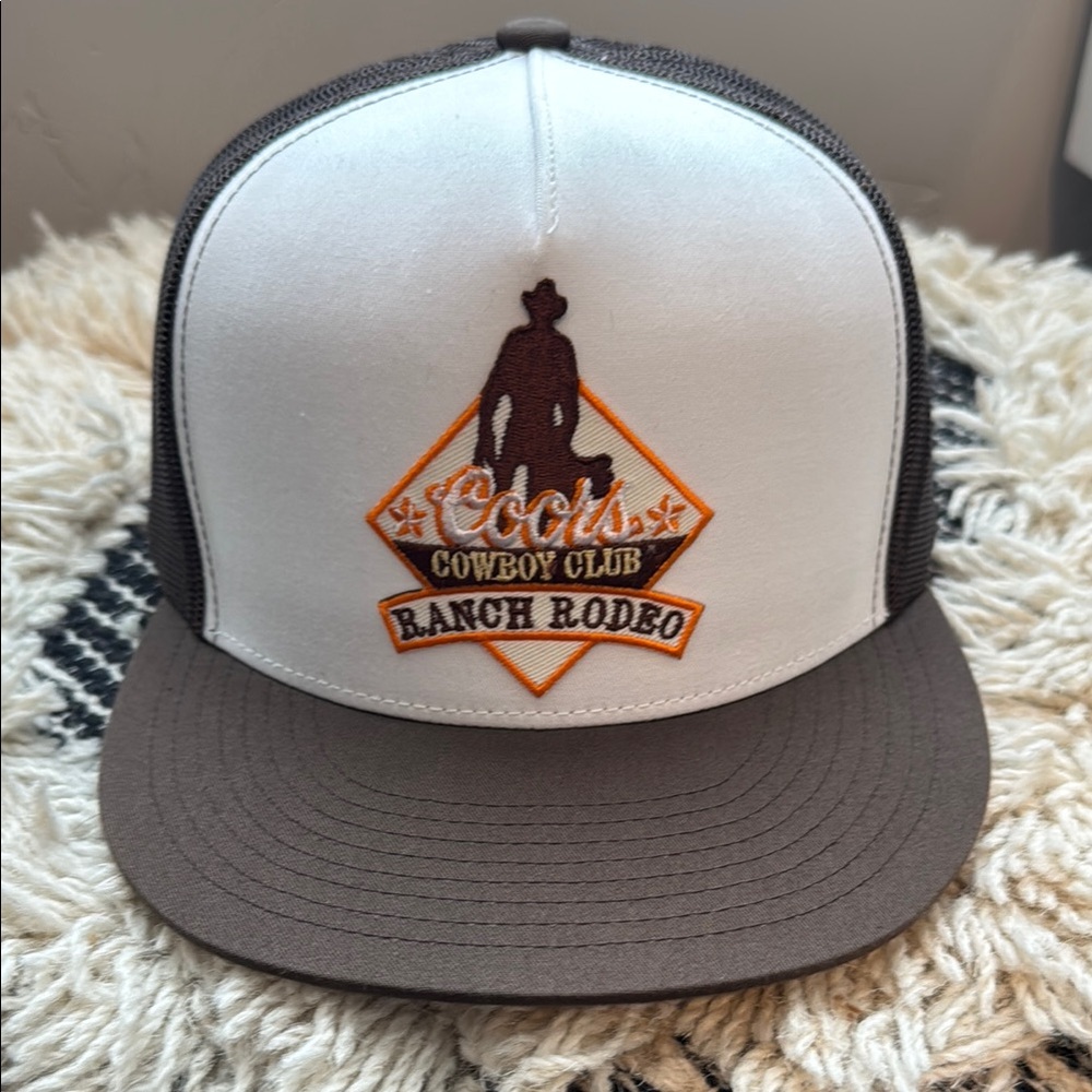 Cowboy Club Ranch Rodeo Brown and White Cap